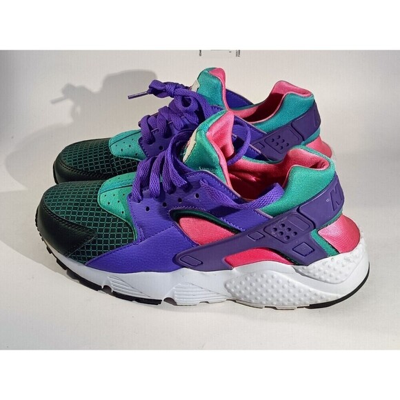 Nike Other - Nike Huarache Shoes GS 7Y Run Now Green Grape